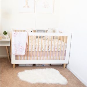 Oilo Studio Blush Crib Skirt
